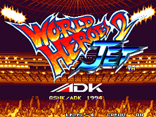 World Heroes 2 Jet title screen