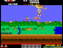 Rygar gameplay screen shot