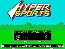Hyper Sports title screen