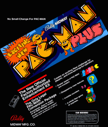 Pac-Man Plus promotional flyer
