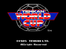 Tehkan World Cup title screen