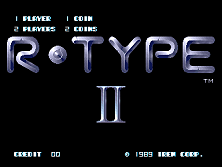 R-Type II title screen