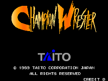 Champion Wrestler title screen