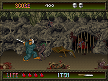 Splatter House gameplay screen shot