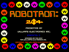 Robotron 2084 title screen