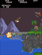 Contra gameplay screen shot