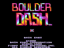 Boulder Dash / Boulder Dash part 2 title screen