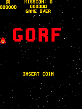 Gorf title screen