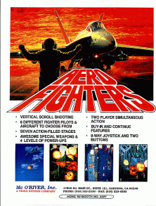 Aero Fighters promotional flyer