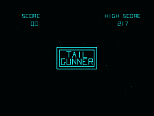 Tailgunner title screen