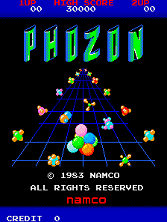 Phozon title screen