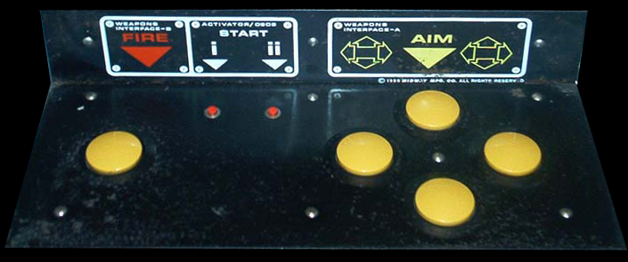 Space Zap control panel