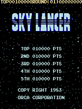Sky Lancer title screen