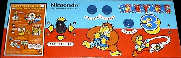 Donkey Kong 3 control panel