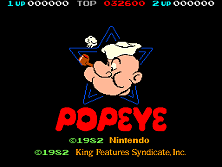Popeye title screen