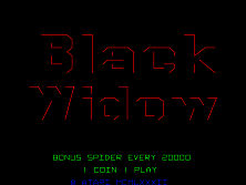 Black Widow title screen