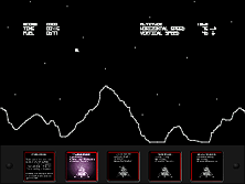 Lunar Lander gameplay screen shot