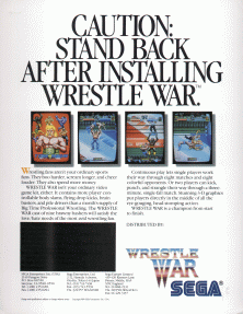 Wrestle War promotional flyer