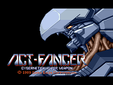 Act-Fancer Cybernetick Hyper Weapon title screen