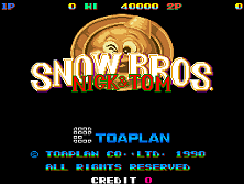 Snow Bros. title screen