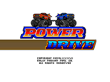 Power Drive title screen