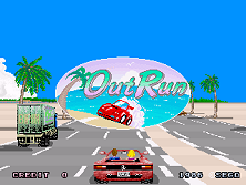 Out Run title screen