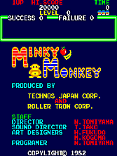 Minky Monkey title screen