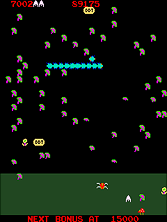 Millipede gameplay screen shot