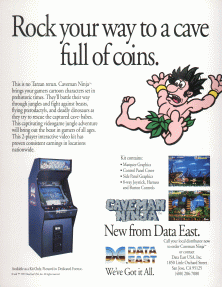 Caveman Ninja promotional flyer