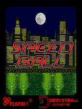 Speed Ball title screen