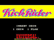 Kick Rider title screen