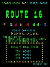 Route 16 title screen