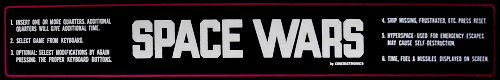 Space Wars marquee