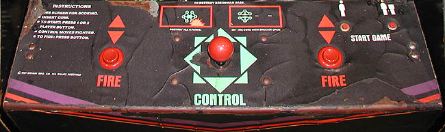 Bosconian control panel