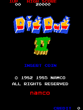 Dig Dug II title screen