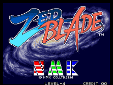 Zed Blade title screen