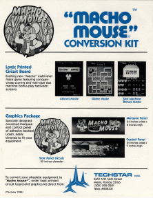 Macho Mouse promotional flyer