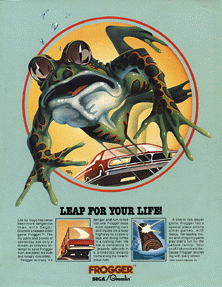 Frogger promotional flyer