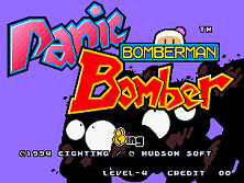 Panic Bomber title screen