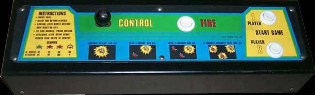 Galaxian control panel