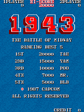 1943: The Battle of Midway title screen